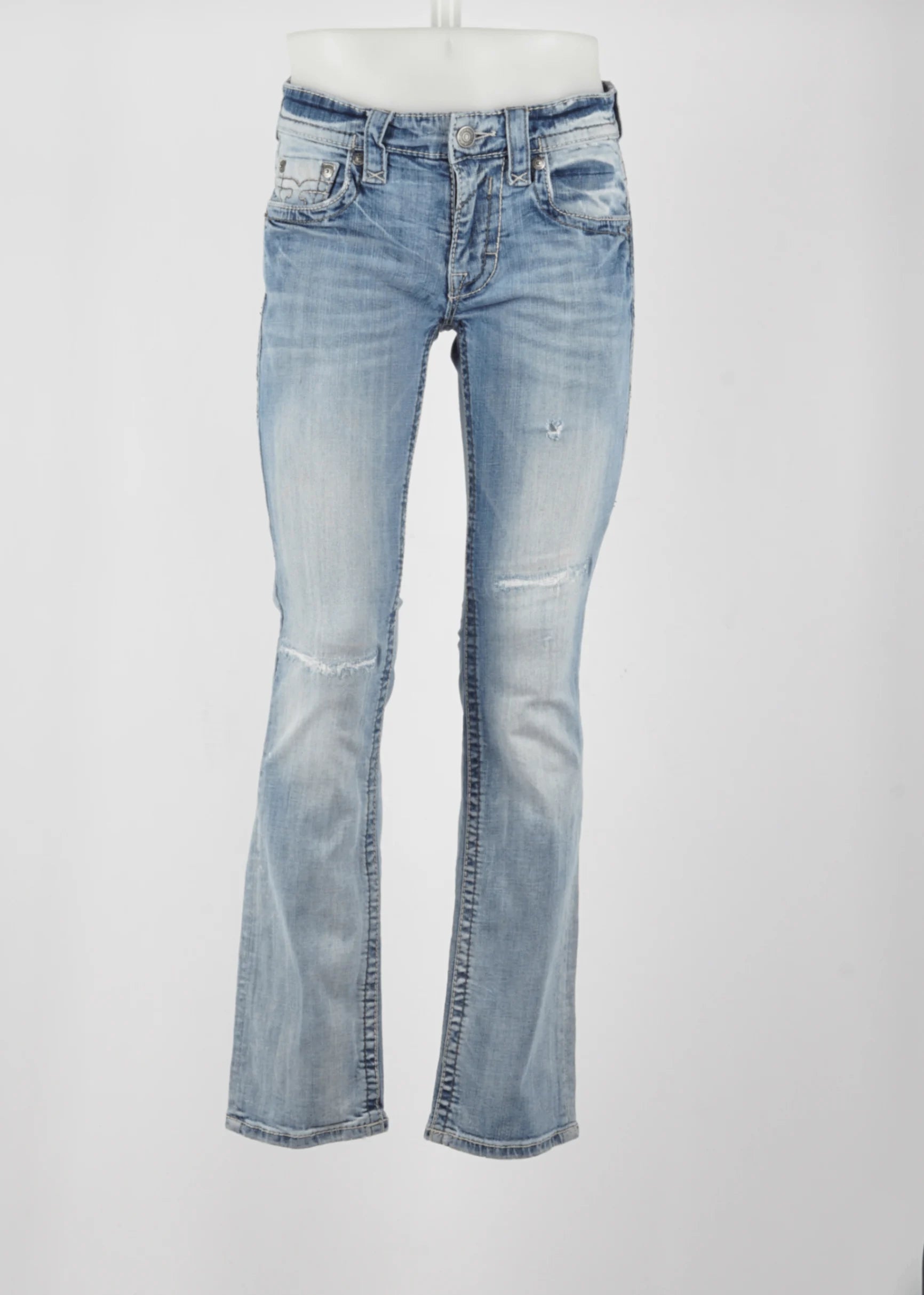 Vintage Straight Rock Revival Jeans in Blue size 29/33