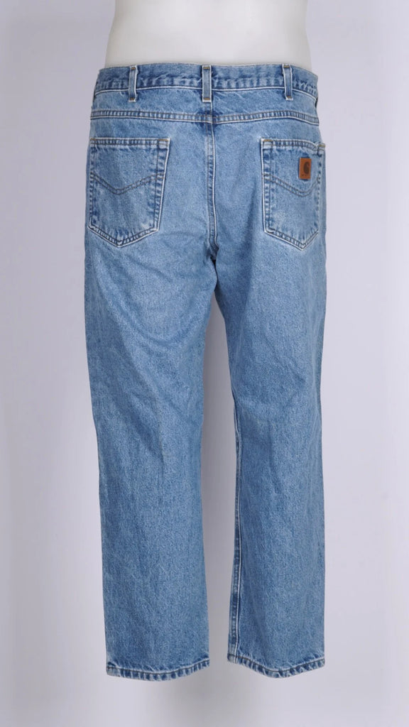 Vintage Relaxed Carhartt Light Blue size 33/28
