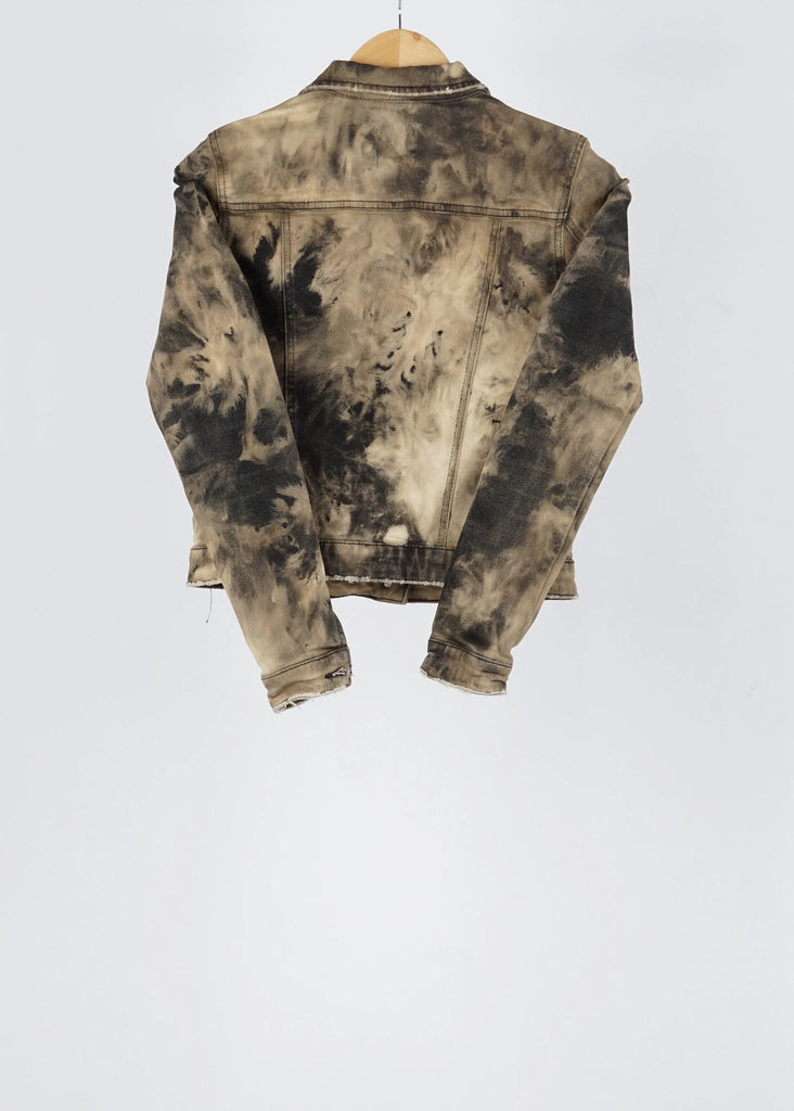 Bershka Denim Multicolor vintage denim jacket in size S