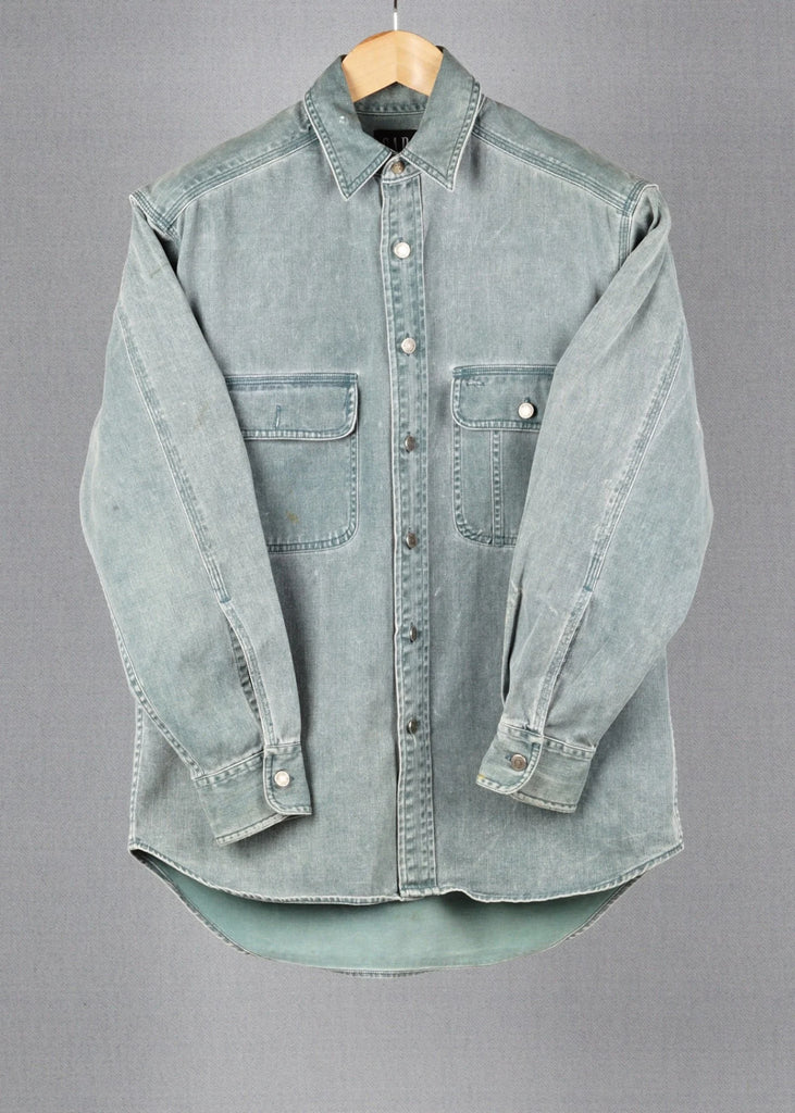 GAP Blue vintage denim shirt in size S for Unisex