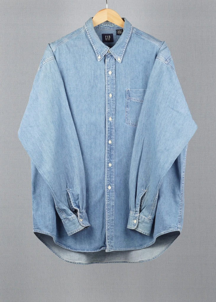 GAP Blue vintage denim shirt in size XL for Unisex, Men's, Women's