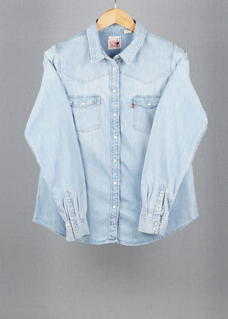 Levi's Light Blue vintage denim shirt in size S for Unisex, Men's, Women's