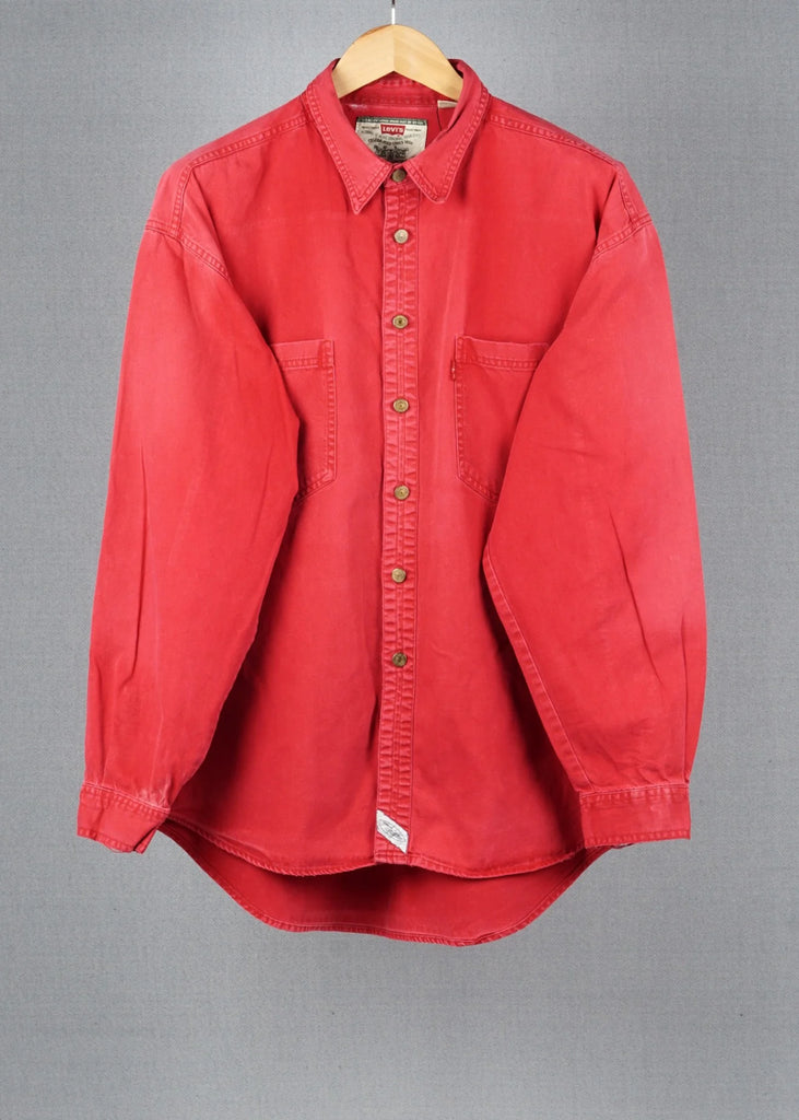 Levi's Red vintage denim shirt in size XL for Unisex, Men's, Women's