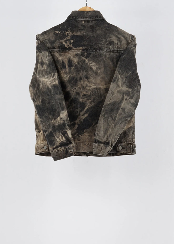Bershka Denim Multicolor vintage denim jacket in size S