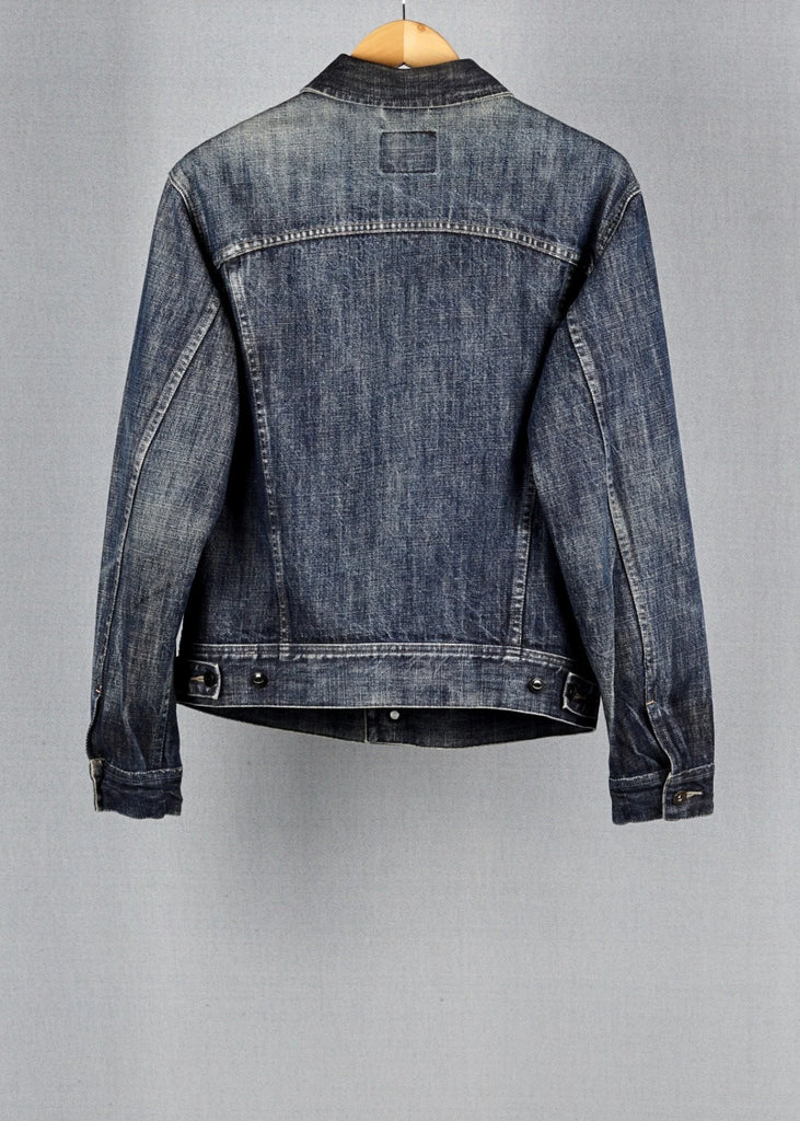 G Strar Blue vintage denim jacket in size L for Unisex