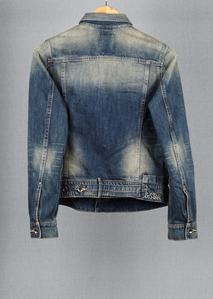 G-Star Blue vintage denim jacket in size S for Women's