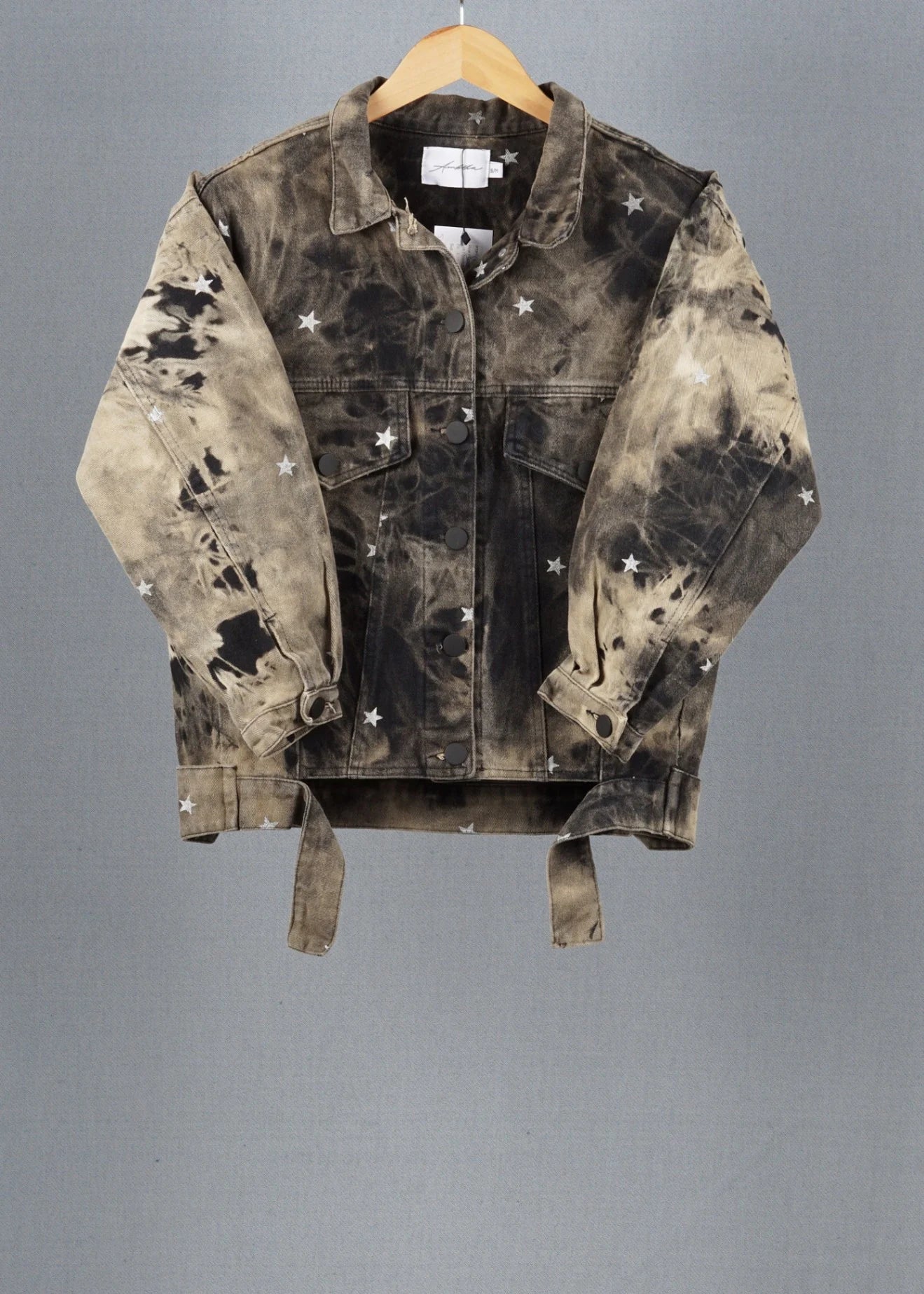 Ambica Multicolor vintage denim jacket in size S