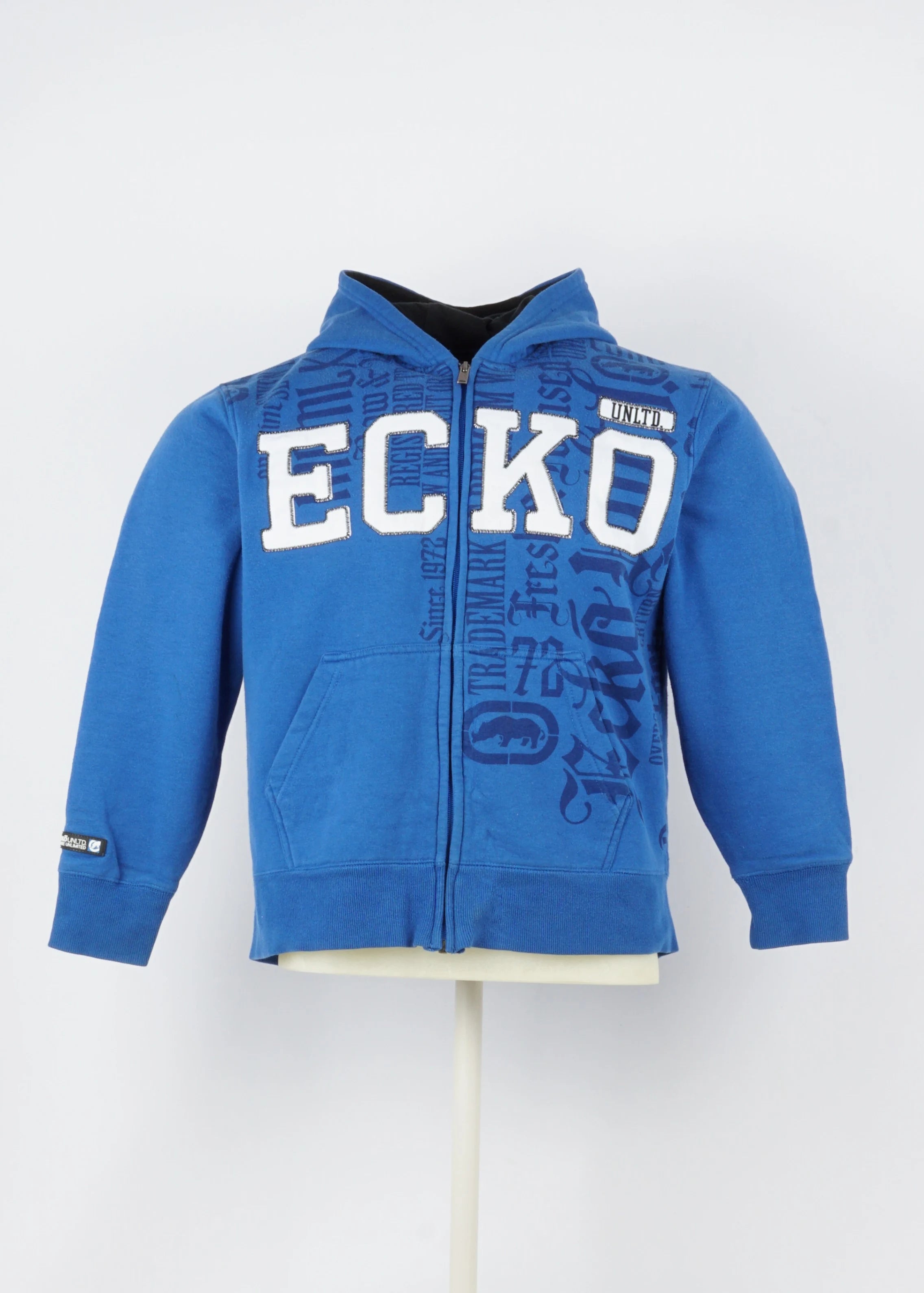 Vintage Regular Ecko Hoodie in Blue size L