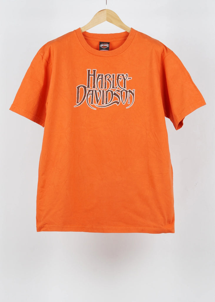 Vintage Harley-davidson T-shirt in Orange size XL