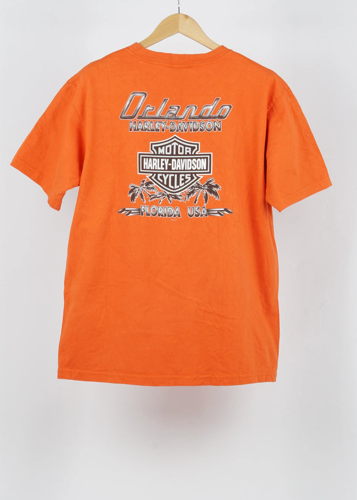 Vintage Harley-davidson T-shirt in Orange size XL