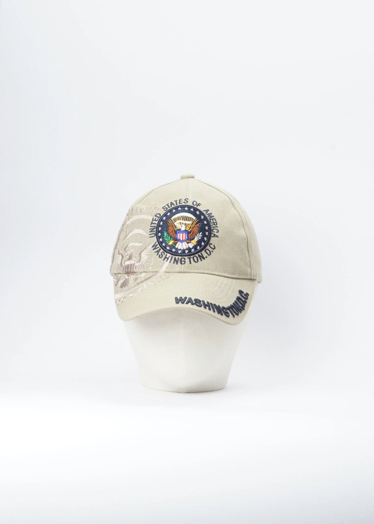 Washington D.C. Cap in Beige size Adjustable