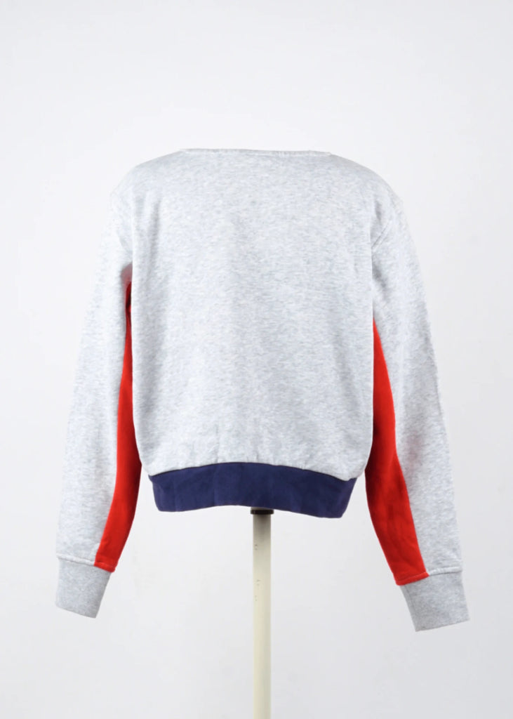 Champion Sweater in Gray/Red/Blue size XS