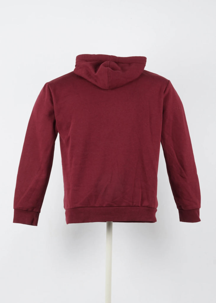 Regular Eckored Hoodie in Red size L