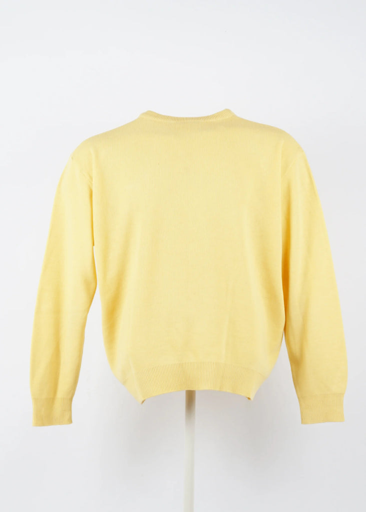 Regular Lacoste Sweater in Yellow size XXL