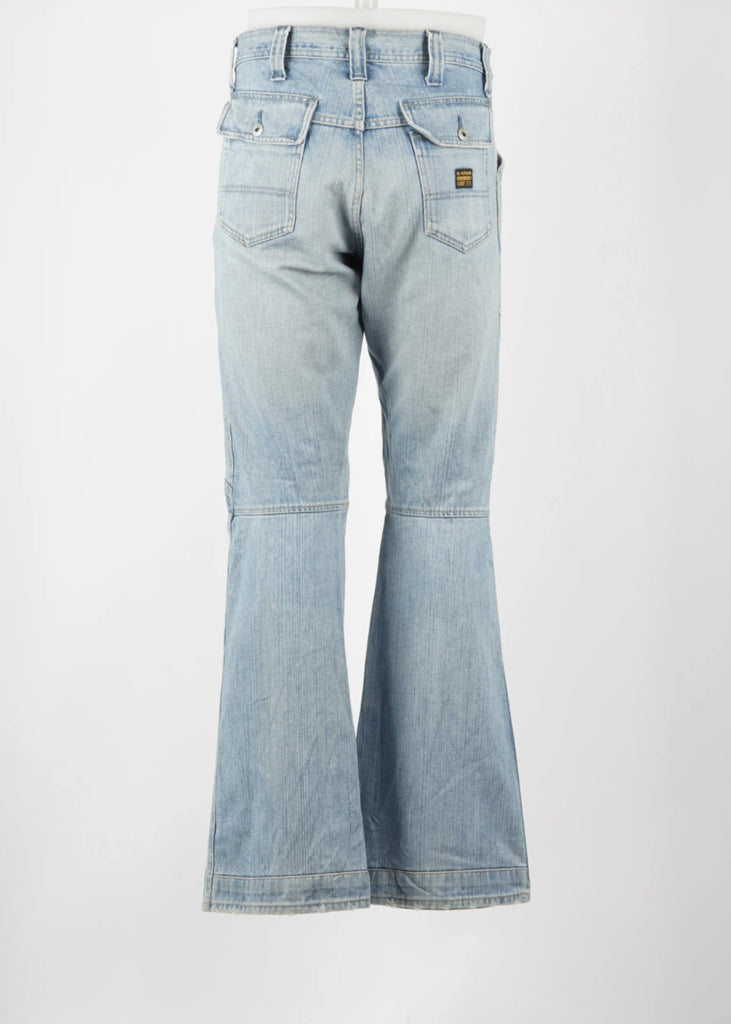 Vintage Flared G-star Raw Jeans in Blue size 31/33
