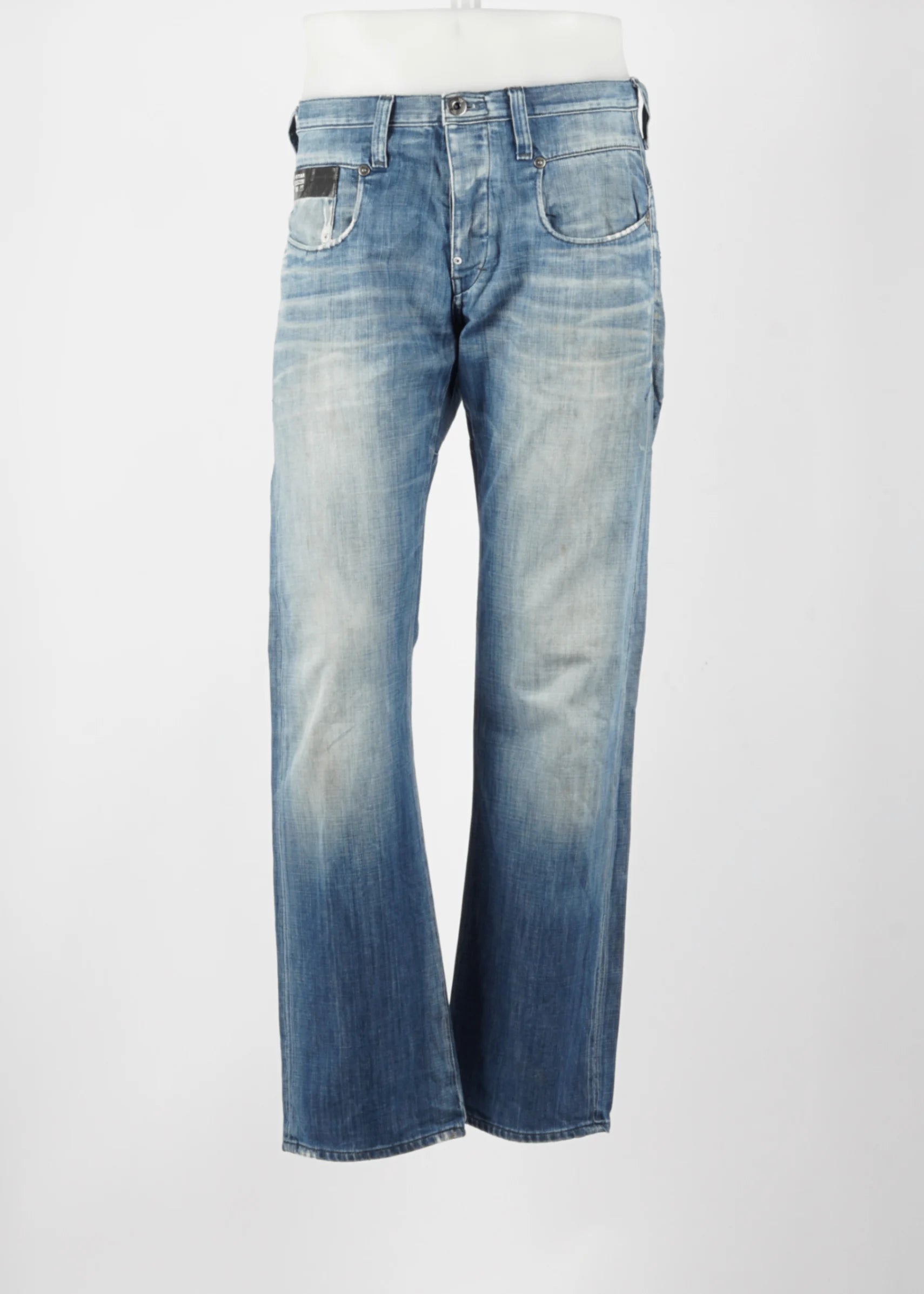 Vintage Straight G-star Raw Jeans in Blue size 33/31
