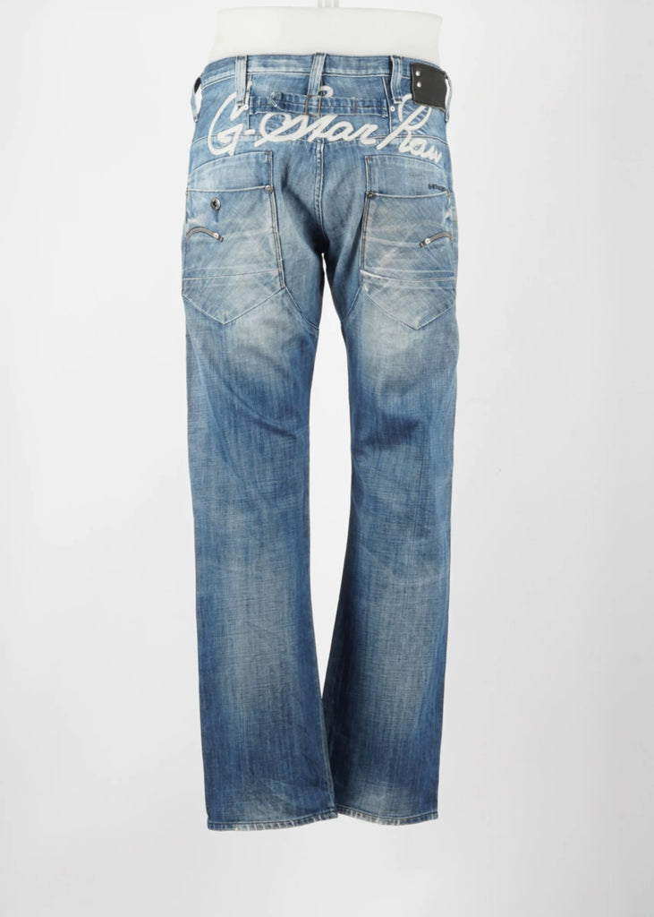 Vintage Straight G-star Raw Jeans in Blue size 33/31
