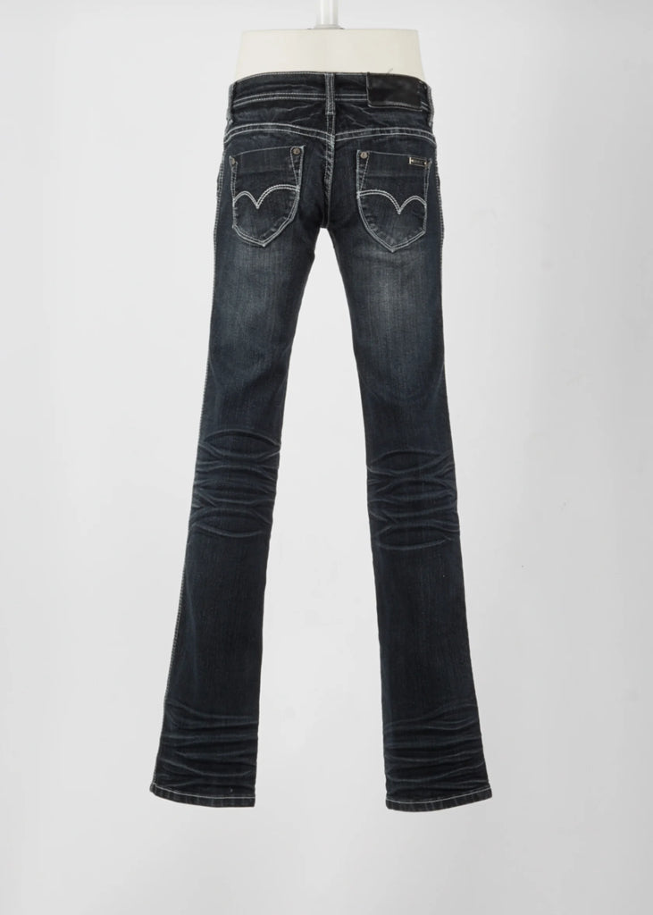 Straight Seyoo Jeans in Black size 20/32