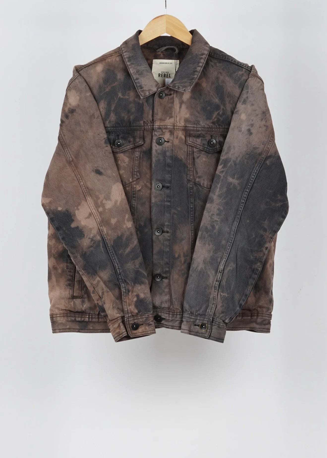Rebel Brown vintage denim jacket in size L