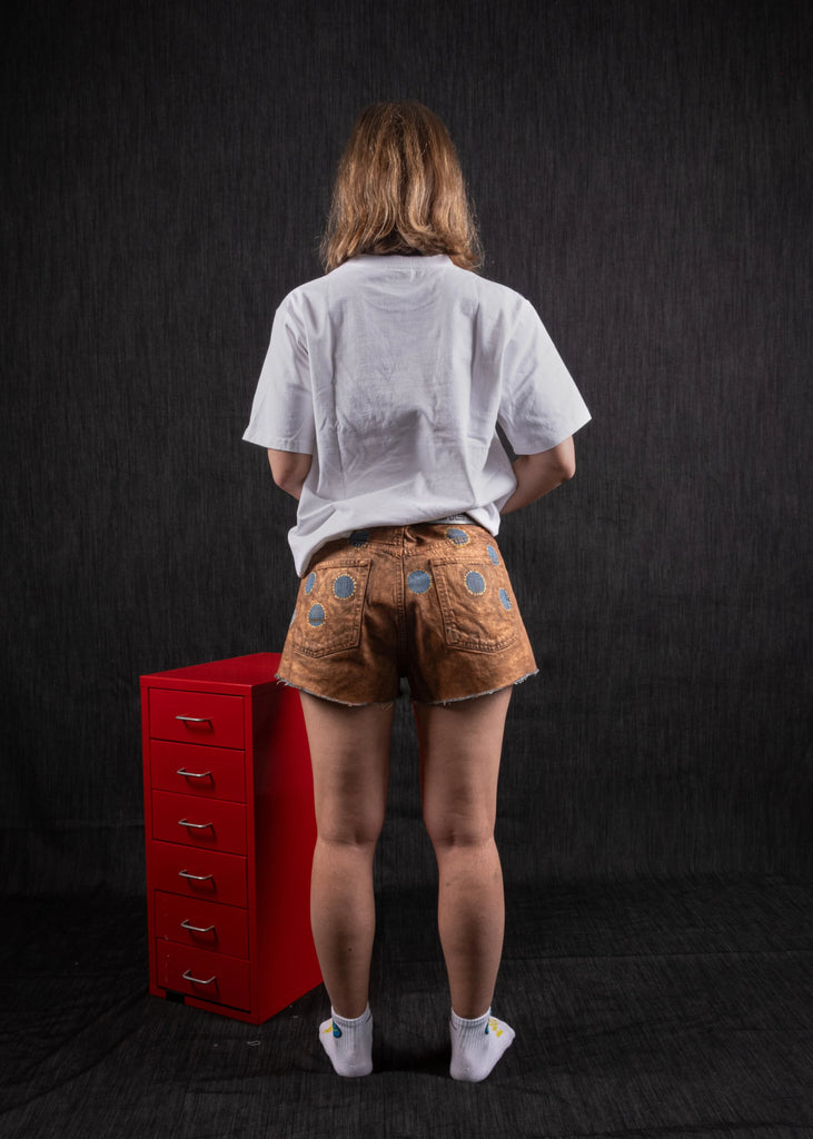 Upcycled Shorts by Pixel Polly